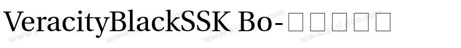 VeracityBlackSSK Bo字体转换